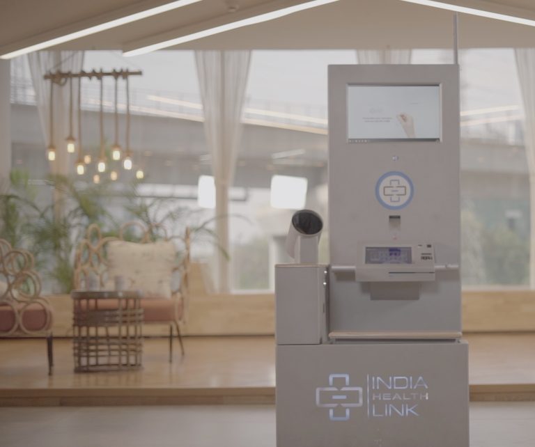 India Health Link hPod. India's first health ATM